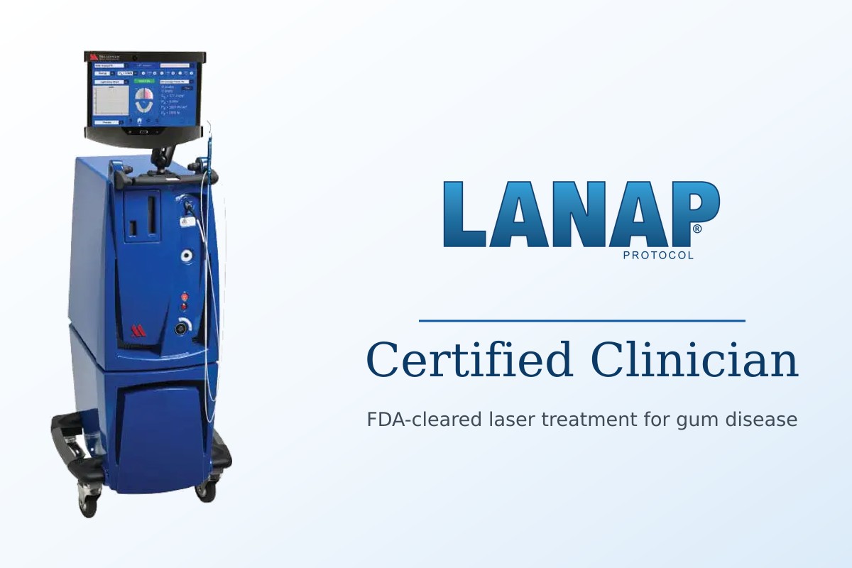 LANAP Certified Clinician: the PerioLase MVP-7 laser used for gum disease treatment at Regency Dental Care in Palatine, IL